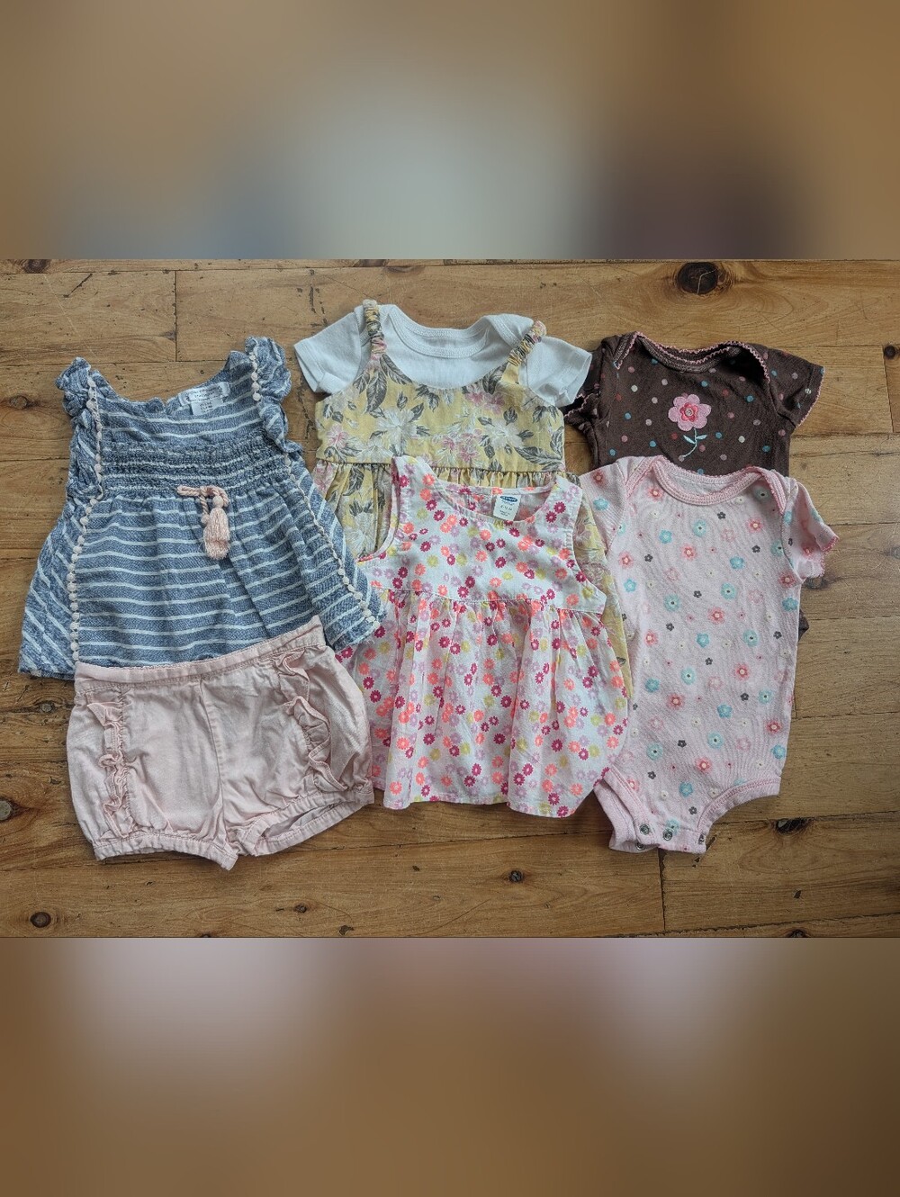 6-9 Months Baby Girl Summer Clothing Bundle Lot Of 7 Cute Clothes Bundle